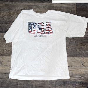 MENS (XXL) USA White T-shirt